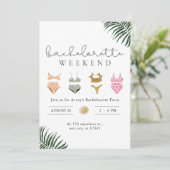 バチェロレッテ週末ビーチパーティーの日程 招待状 (スタンド正面)