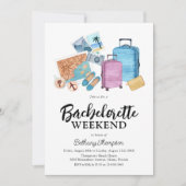 バチェロレッテ週末休暇の旅程招待状 招待状 (正面)