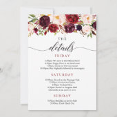 バチェロレッテ週末旅程バーゴ素朴ンディ 招待状 (裏面)