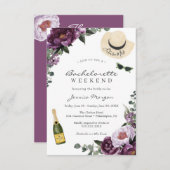 バチェロレッテ週末旅程招待状 招待状 (正面/裏面)