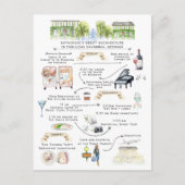 バチェロレッテ週末旅程|サバンナ,ジョージア インビテーションポストカード (正面)