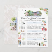 バチェロレッテ週末旅程 |チャールストン、SCイン インビテーションポストカード (正面/裏面)