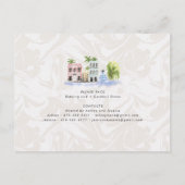 バチェロレッテ週末旅程 |チャールストン、SCイン インビテーションポストカード (裏面)