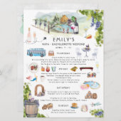 バチェロレッテ週末旅程 | Napaワイナリー 招待状 (正面/裏面)