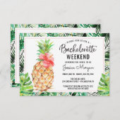 バチェロレッテ週末旅程Pineapple Tropical 招待状 (正面/裏面)