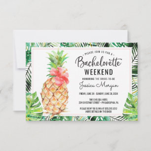 バチェロレッテ週末旅程Pineapple Tropical 招待状