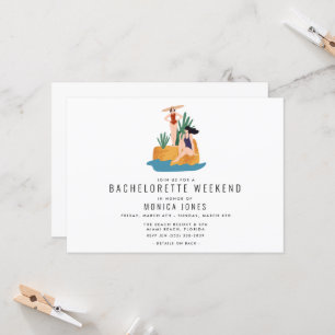 バチェロレッテ週末旅行のガールトリップ 招待状