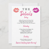 バチェロレッテ週末旅行キスザ· 招待状 (裏面)