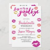 バチェロレッテ週末旅行キスザ· 招待状 (正面/裏面)