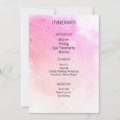 バチェロレッテ週末旅行招待状 招待状 (裏面)