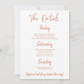 バチェロレッテ週末旅行旅行カテイサングラス 招待状 (裏面)