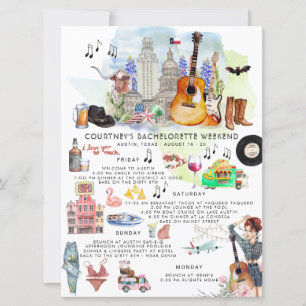バチェロレッテ週末旅行  オースティン、テキサス州 招待状