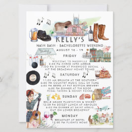 バチェロレッテ週末旅行 | ナッシュビル 招待状