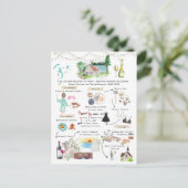 バチェロレッテ週末旅行 |ミシガン湖 インビテーションポストカード (スタンド正面)