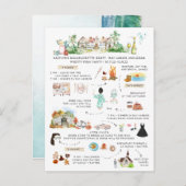 バチェロレッテ週末旅行 |秋のハロウィーン インビテーションポストカード (正面/裏面)