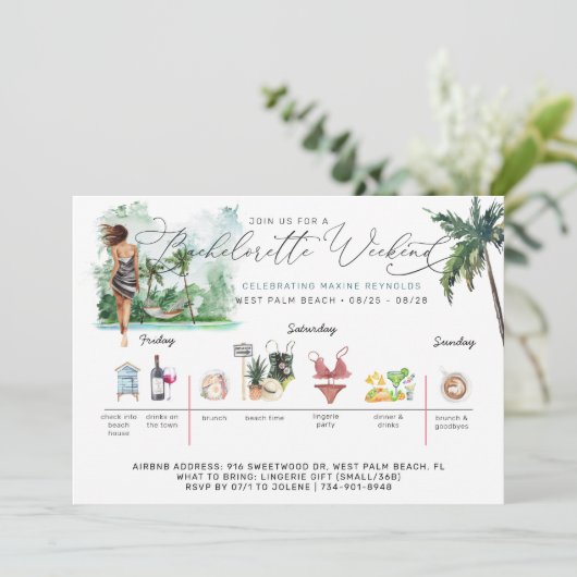 バチェロレッテ週末旅行 | Palmビーチ 招待状 (スタンド正面)