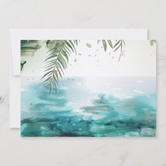 バチェロレッテ週末旅行 | Palmビーチ 招待状 (裏面)