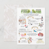 バチェロレッテ週末旅行 | Savannah，ジョージア インビテーションポストカード (正面/裏面)