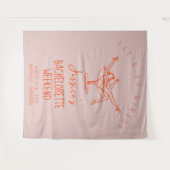 バチェロレッテ週末背景フォトブース タペストリー (正面(横))