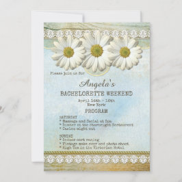 バチェロレッテ週末計画テンプレート招待状 招待状
