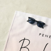 バチェロレッテ週末 |コーラルグラデーションピエレガントモ ビーチタオル (インサイチュ)