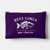 バチェロレッテ週末 – ハワイアン – 紫 アクセサリーポーチ (正面)