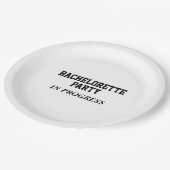 バチェロレッテ進行中の紙プレート ペーパープレート (アングル)