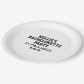 バチェロレッテ進行中の紙プレート ペーパープレート (アングル)