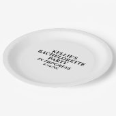 バチェロレッテ進行中の紙プレート ペーパープレート (アングル)