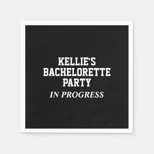 バチェロレッテ進行中ナプキン スタンダードカクテルナプキン (正面)