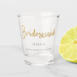 バチェロレッテ金ゴールドグリッター ショットグラス