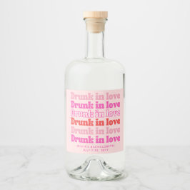 バチェロレッテ飲デコールレトロピンク リキュールボトルラベル