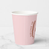 バチェロレッテ飲ブライダルシャワーインラブピンク 紙コップ (右)