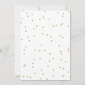 バチェロレッテ |とストライプ紙吹雪 招待状 (裏面)