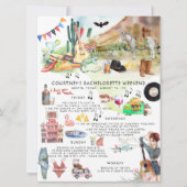 バチェロレッテ・イテリナリー | オースティン、テキサス・フィエスタ 招待状 (正面)