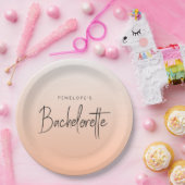 バチェロレッテ |コーラルグラデーションピエレガントモ ペーパープレート (パーティー)