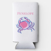 バチェロレッテ シップ＆セレブレート ピンク カニ お土産 スリム缶クーラー (裏面)