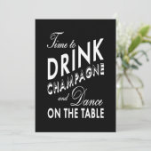 バチェロレッテ – シャンパンを飲む時間 招待状 (スタンド正面)