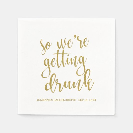 バチェロレッテ スタンダードカクテルナプキン (正面)