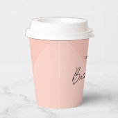 バチェロレッテ ピーチ ピンク | ミニマル モダン パステル 紙コップ (右)