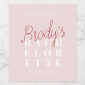 バチェロレッテ – ブロディ ワインラベル (シングルラベル)