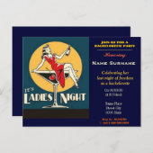 バチェロレッテ，ヘンパーティー，メンドー.... インビテーションポストカード (正面/裏面)