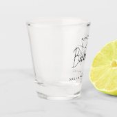 バチェロレッテ |ミニマルモダンリストスクリプト花嫁 ショットグラス (左)