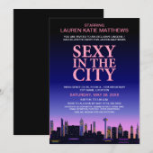 バチェロレッテ/ランジェリー映画ポスターパーティー 招待状 (正面/裏面)