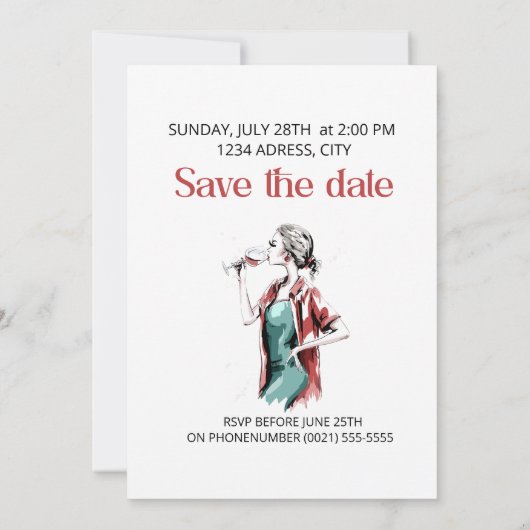 バチェロレッテ 招待状 (裏面)