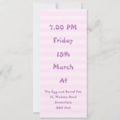 バチェロレッテ 招待状 (裏面)