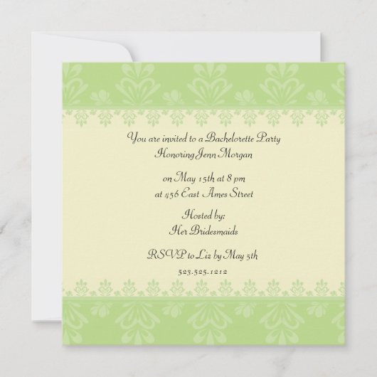 バチェロレッテ 招待状 (正面)
