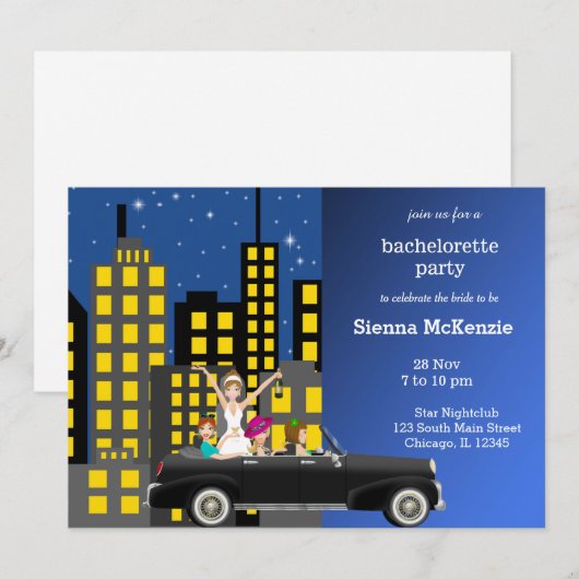 バチェロレッテ 招待状 (正面/裏面)