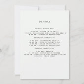 バチェロレッテ 招待状 (裏面)