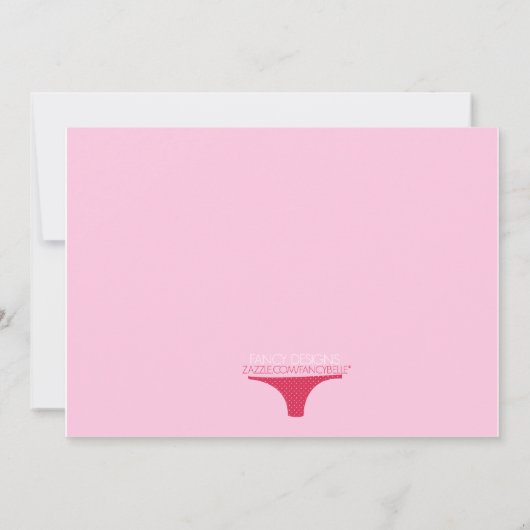 バチェロレッテ 招待状 (裏面)